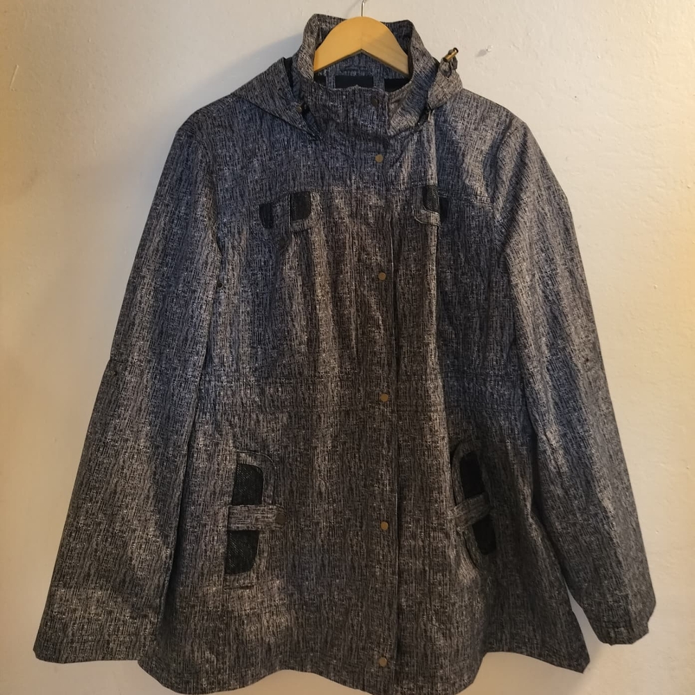 Women's Gray Hooded Jacket